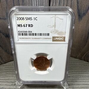 2008 SMS 1c Lincoln Cent NGC MS67RD